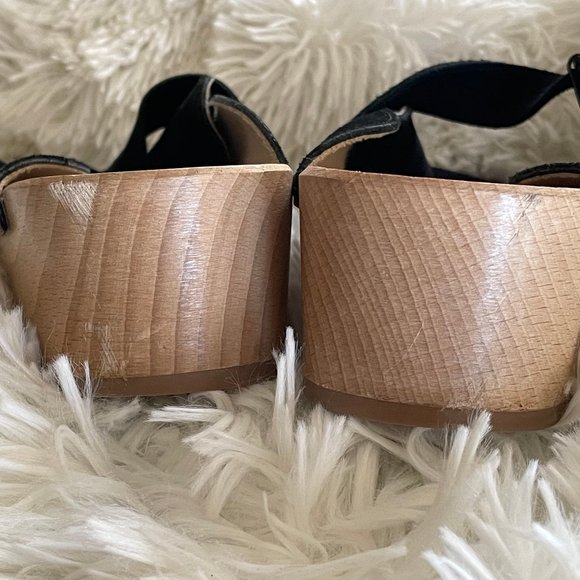 Dr. Scholl's Original Collection Black Suede Clogs - Picture 9 of 12